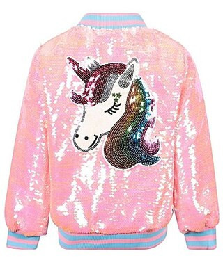 Lola  The Boys Girls Pretty In Pink Sequin Bomber Jacket -  4 | Dillard's