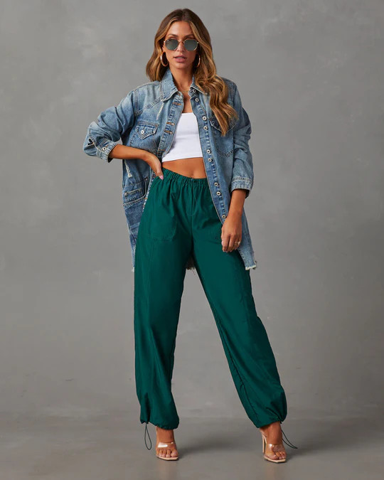 Cowen Distressed Denim Shacket | VICI