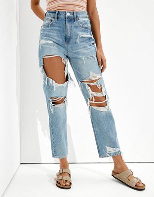 AE Ripped Highest Waist '90s Boyfriend Jean | American Eagle Outfitters (US & CA)