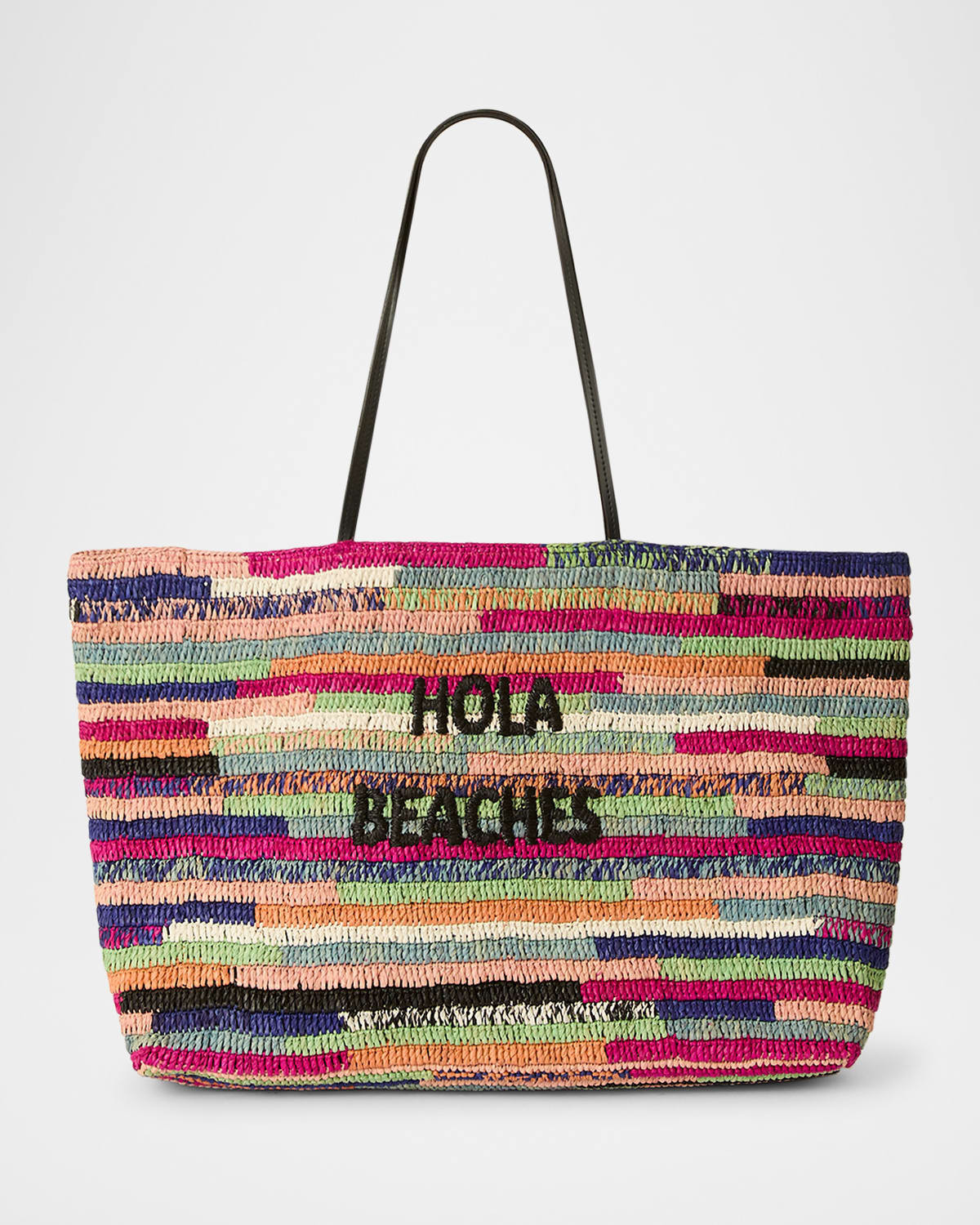 Hola Beaches Multicolor Straw Tote Bag | Neiman Marcus