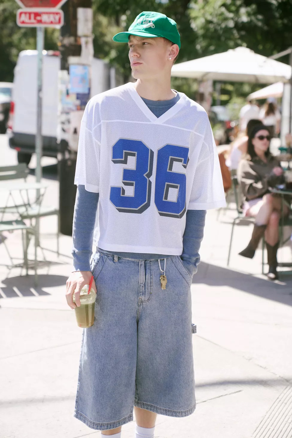 Mesh Football Jersey V-Neck Tee | Urban Outfitters (US and RoW)