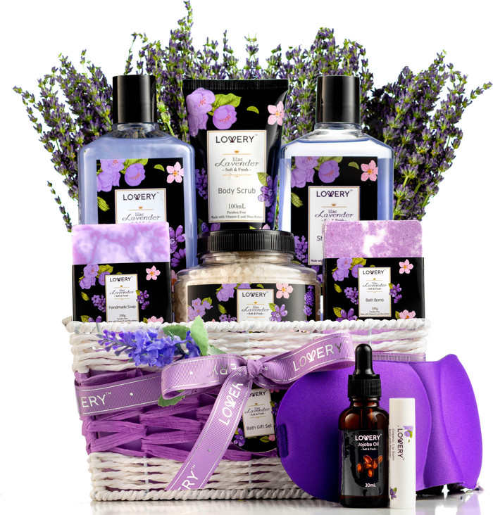 Lavender & Lilac Spa Gift Basket with Sleep Mask | Nordstrom