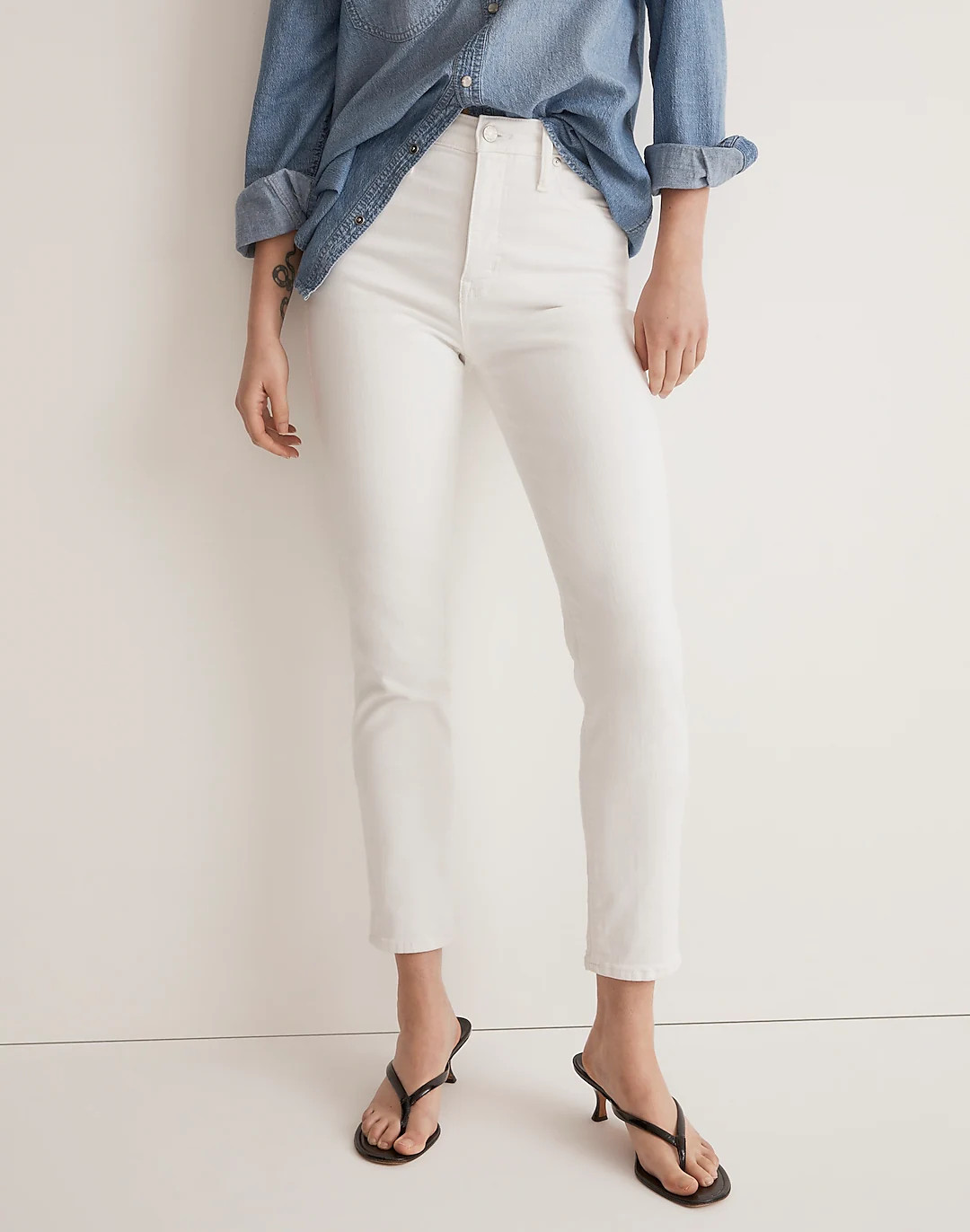 Stovepipe Jeans in Pure White | Madewell