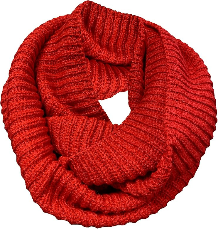 LUXURY super soft MULTI COLOURS SNOOD KNITTED chunky knit winter SNOOD scarf Neck warmer infinity... | Amazon (US)