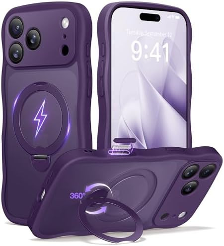 CAPRARO for iPhone 17 Pro Max Case with 360° Spin Magnetic Stand for Women, [Compatible with Mag... | Amazon (US)