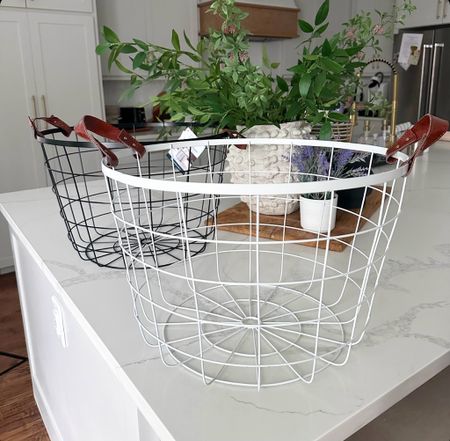 Large round metal baskets that are just $18!
.


#LTKfindsunder50 #LTKhome #LTKstyletip