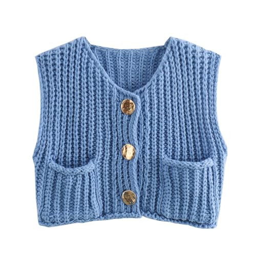 Oversized Sweater Vest Women Casual V Neck Houndstooth Knit Sweaters 2025 Fall Aesthetic Checkere... | Amazon (US)