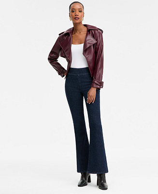 I.N.C. International Concepts Women's High-Rise Pull-On Flare-Leg Jeans, Macy's Exclusive - Macy'... | Macy's