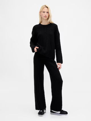 CashSoft Cable-Knit Sweater Pants | Gap | Gap (US)