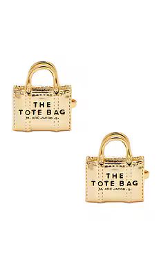 Marc Jacobs Tote Bag Studs in Light Antique Gold from Revolve.com | Revolve Clothing (Global)