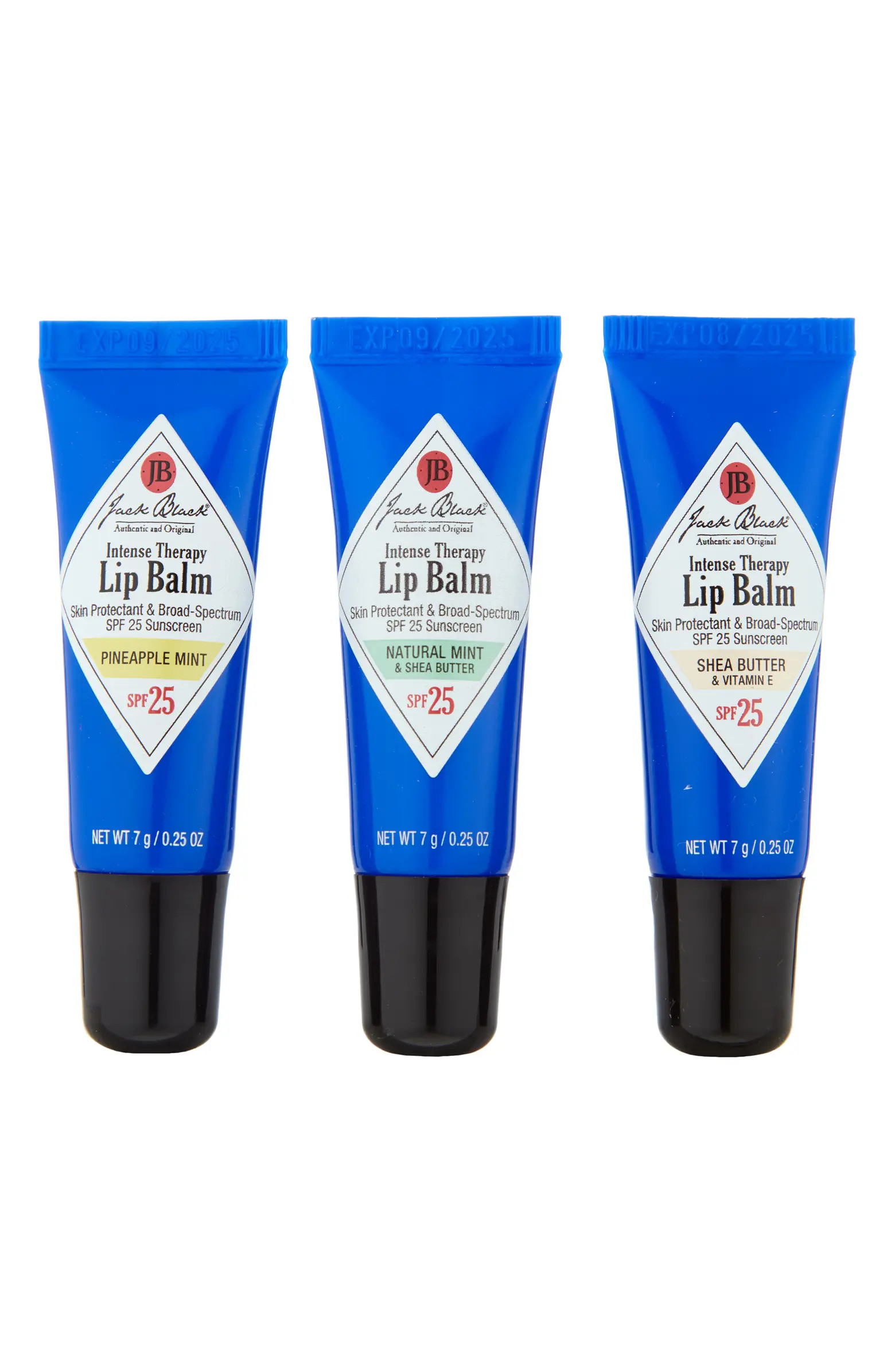 Jack Black Full Size Intense Therapy Lip Balm SPF 25 Sunscreen Set | Nordstrom | Nordstrom