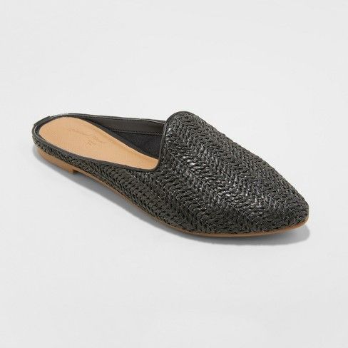 Women's Violet Woven Backless Mules - Universal Thread™ | Target