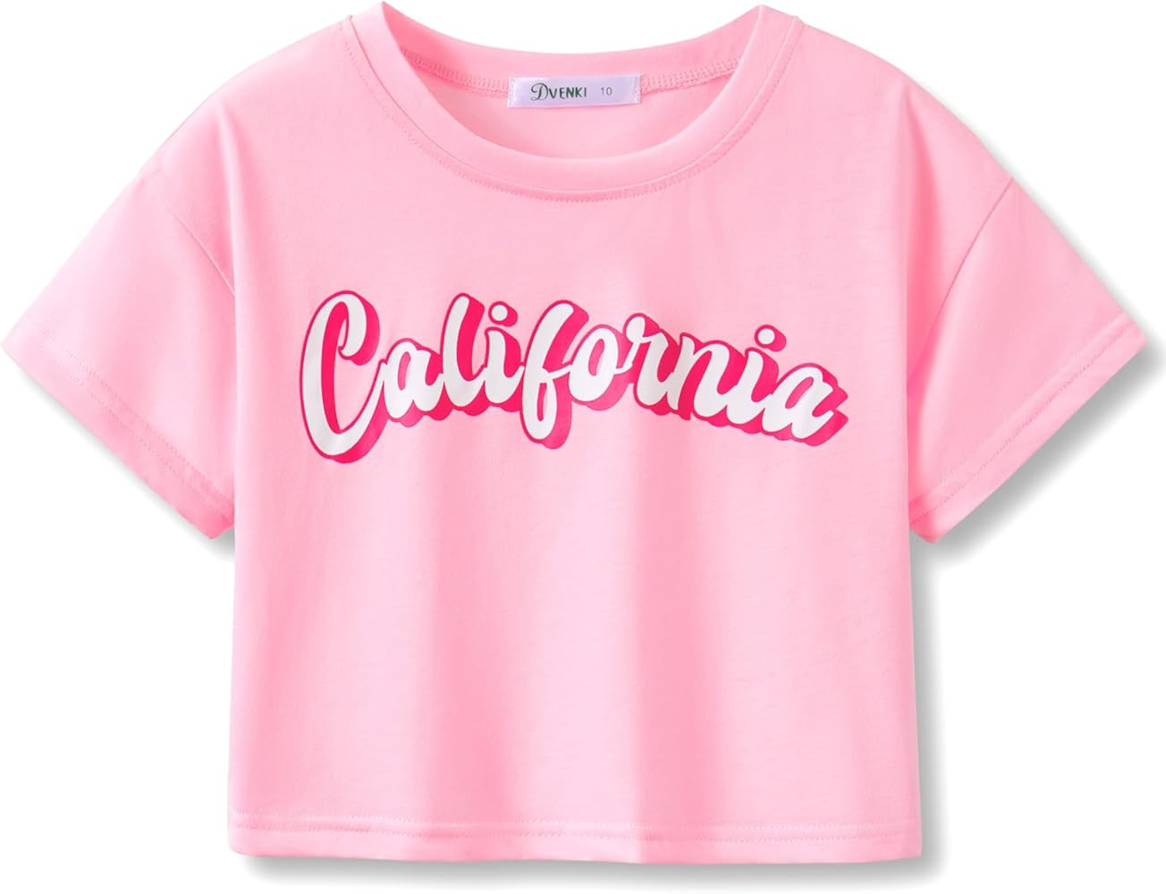 Stylish Graphics Bright Base Color - Cute Crop Top for Little & Big Girls - Summer T-shirt Clothe... | Amazon (US)