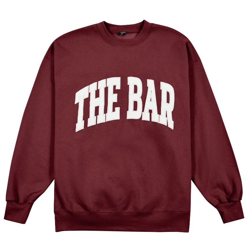 VARSITY SWEATSHIRT MAROON | The Bar
