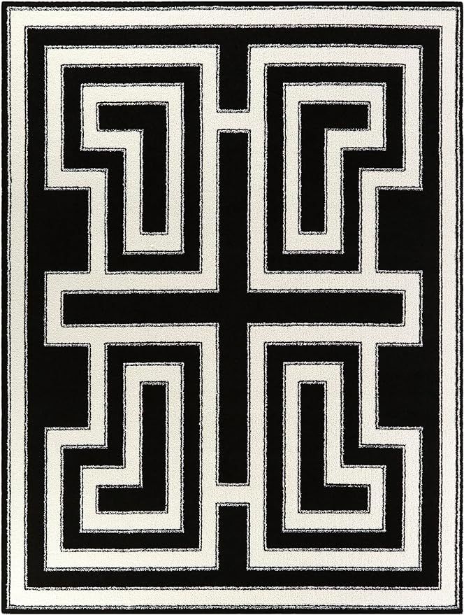 Balta Rugs Vincent Art Deco Area Rug, Black, 7' 10" x 10' | Amazon (US)