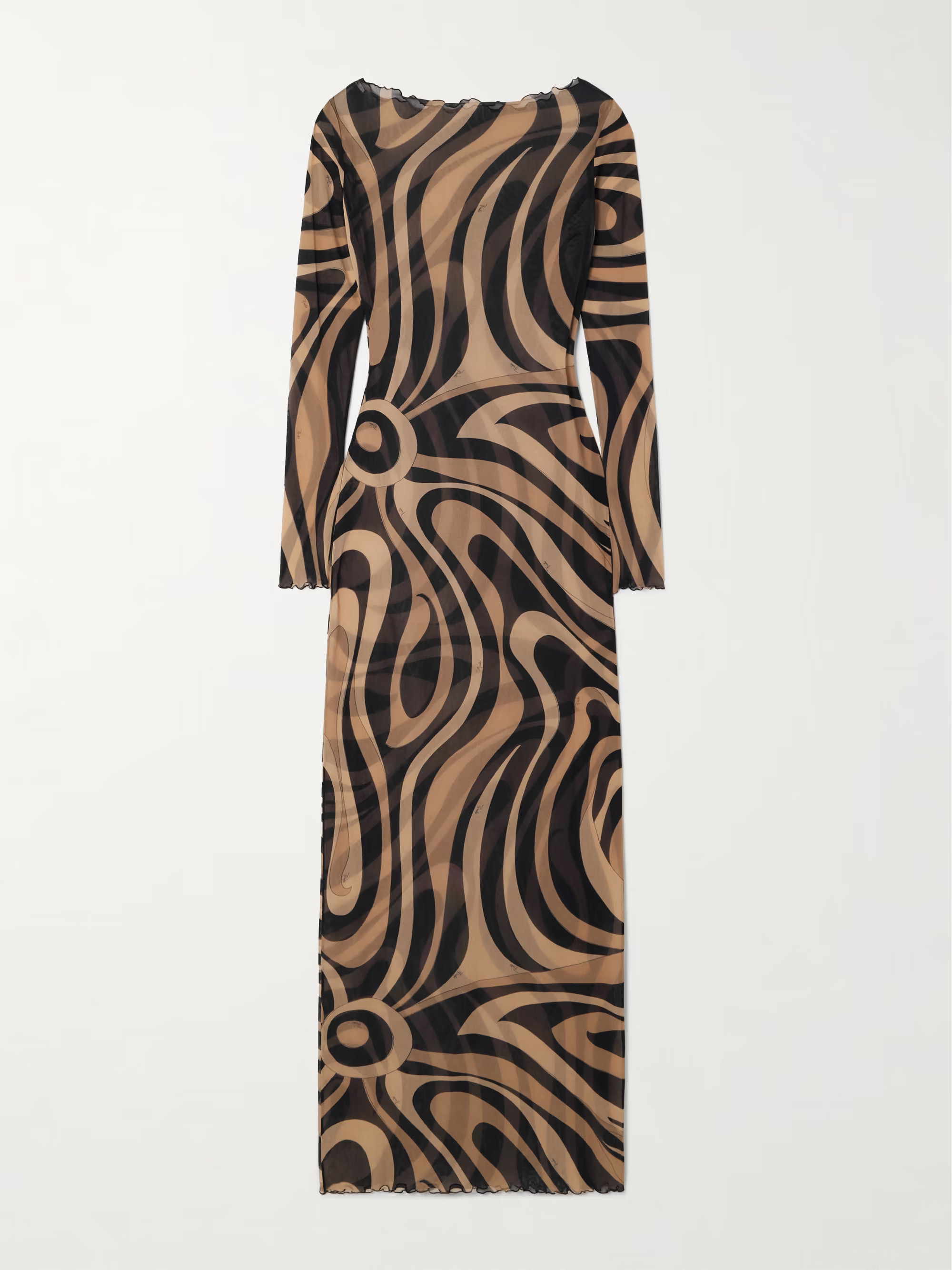 Marmo printed mesh maxi dress | NET-A-PORTER (US)