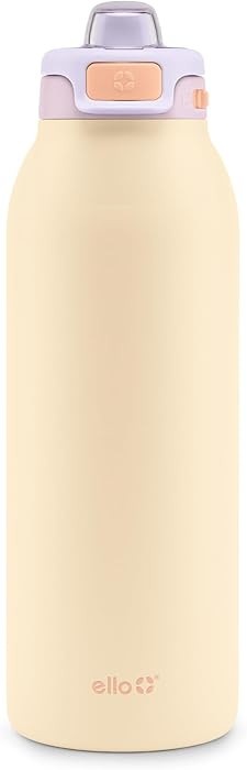 Ello Pop & Fill Stainless Steel Water Bottle with Quick Fill Technology, Double Walled Vacuum Ins... | Amazon (US)