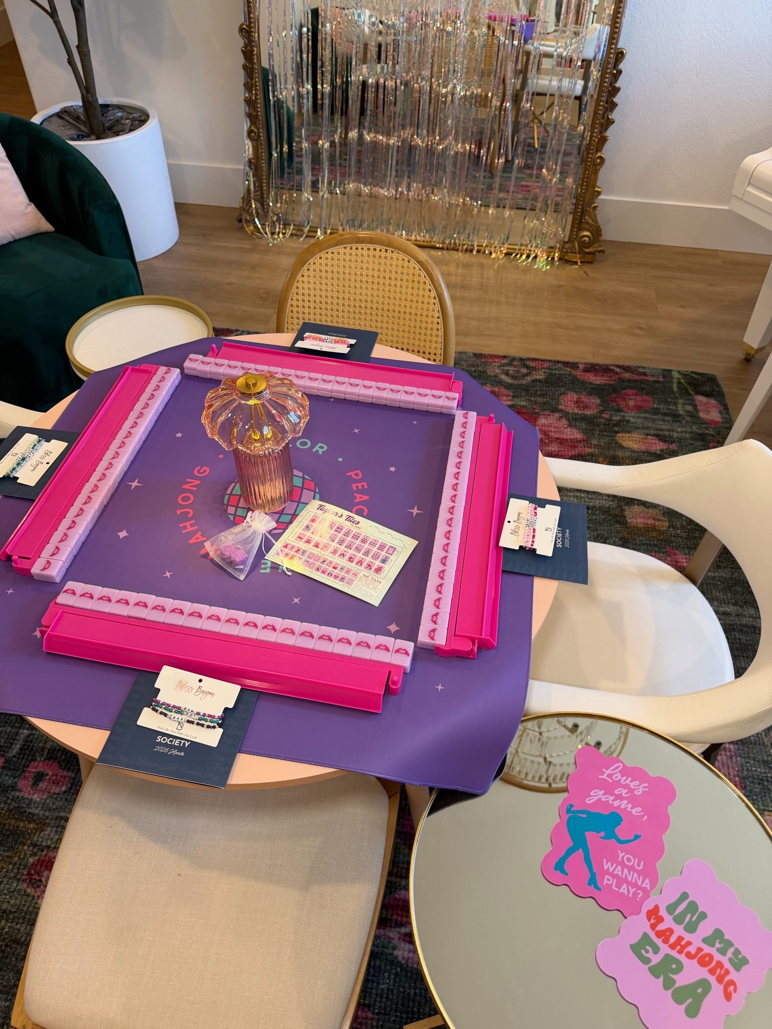 taylor swift decor and mahjong tiles for a themed girls night! 💕🪩✨

#LTKHome