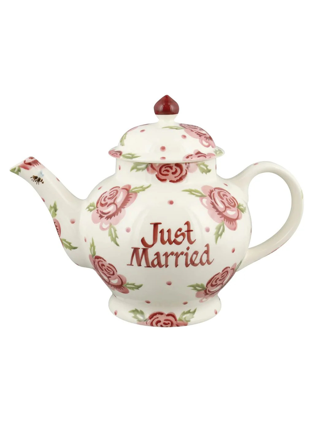 Personalised Rose & Bee 4 Mug Teapot | Emma Bridgewater (UK)