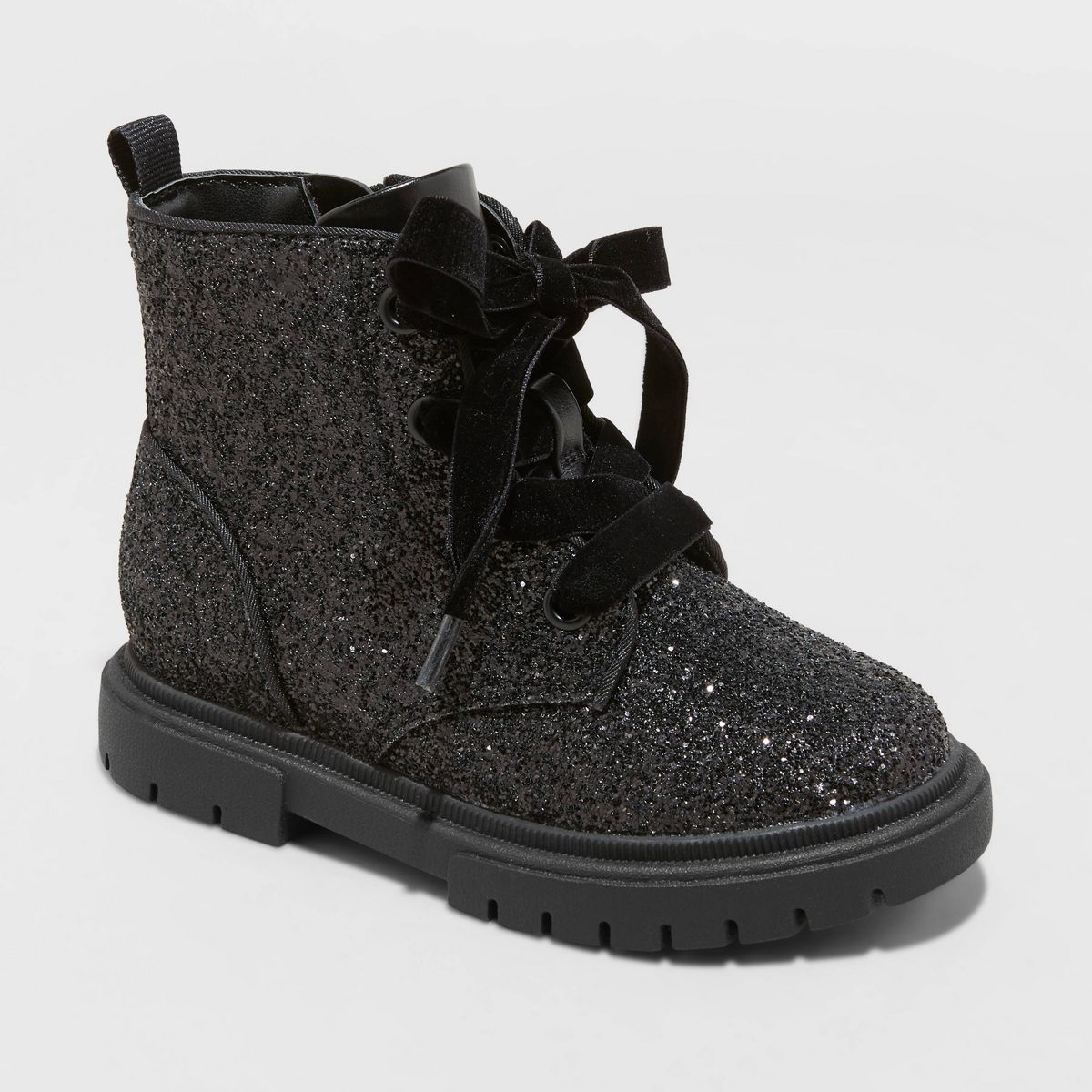 Toddler Girls' Khloe Combat Boots - Cat & Jack™ Black 5T | Target