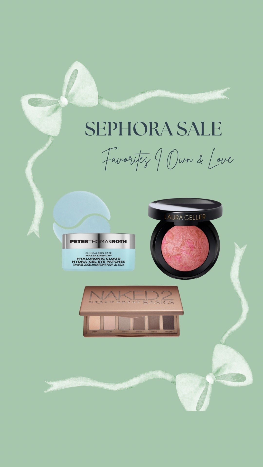 3 items on MAJOR sale I use daily in my makeup routine as a Mom! 

Eye Patches - no match for caffeine to your under eye! Cooling, hydrating and the perfect start to your morning.

Blush - Laura Gellar blush is my go to lasts forever and a little goes a long way! SHADE: Pink Buttercream 

Eyeshadow - Perfect neutrals and easy to use/travel with! 

#sephora #blackfriday #makeup #stockingstuffers #giftguide #mostloved #momstyle #morningroutine 

#LTKSaleAlert #LTKGiftGuide #LTKdayinmylife