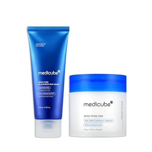 medicube All-in-One Duo for Pore and Skin Texture Care: Zero Pore Pads 2.0 and Zero Pore Blackhead Mud Facial Mask | Amazon (US)