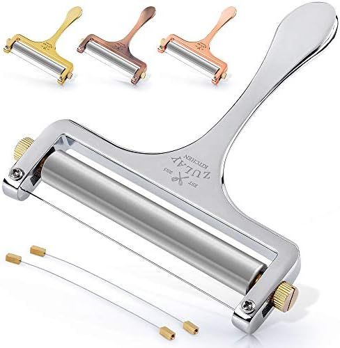 Zulay Cheese Slicer With Adjustable Thickness - Heavy Duty Stainless Steel Cheese Slicers With Wi... | Amazon (US)