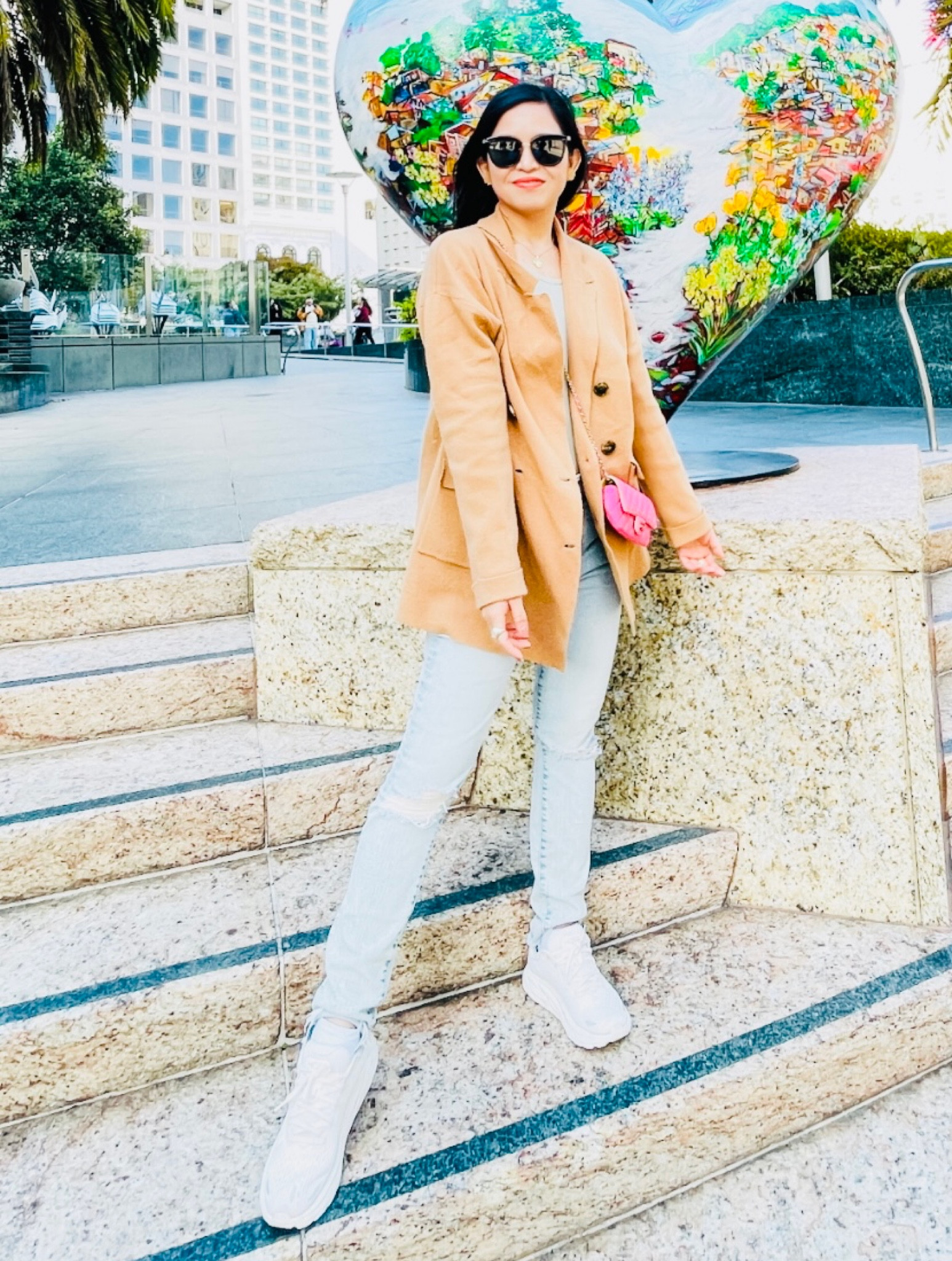 Fall in full swing!🤗🍁🍂My fave “uniform” to wear this season!🙌🏻 Classic blazer color with my fave light washed jeans and super comfy white sneaks!😎Love this for travel it’s so perfect for layering. Blazer was from last years linked similar ones. Cute Neutral outfit with a pop of color with my small purse.😘💕💕




#fallfashion #fallstyle #ltkholiday #ltkstreetwear #ltkfallstyle #ltkfallfashion #streetstyle #airportstyle #ltktravelstyle

#LTKtravel #LTKSeasonal #LTKstyletip