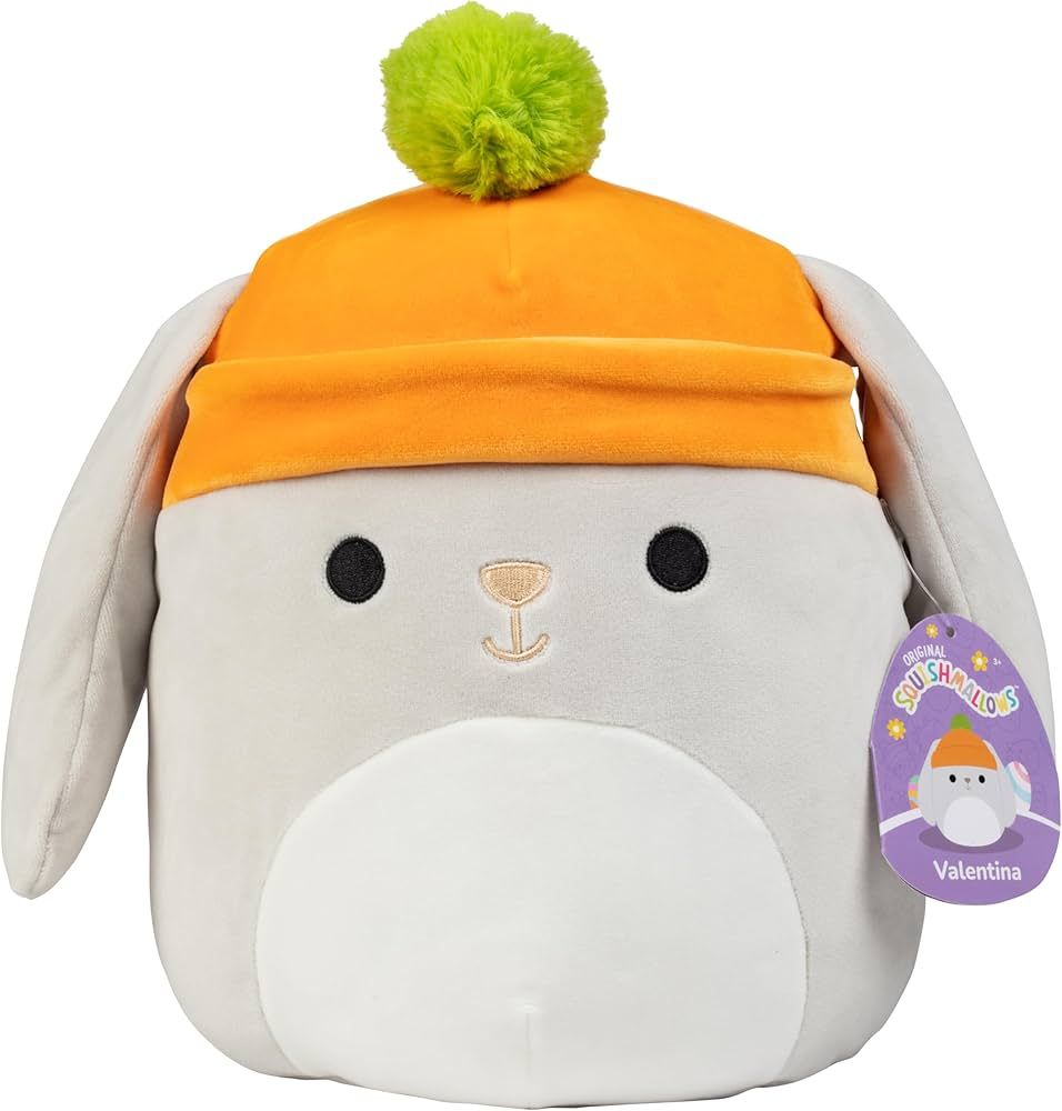 Squishmallows 10-Inch Valentina The Grey Bunny - Official Jazwares 2024 Easter Plush- Collectible... | Amazon (US)