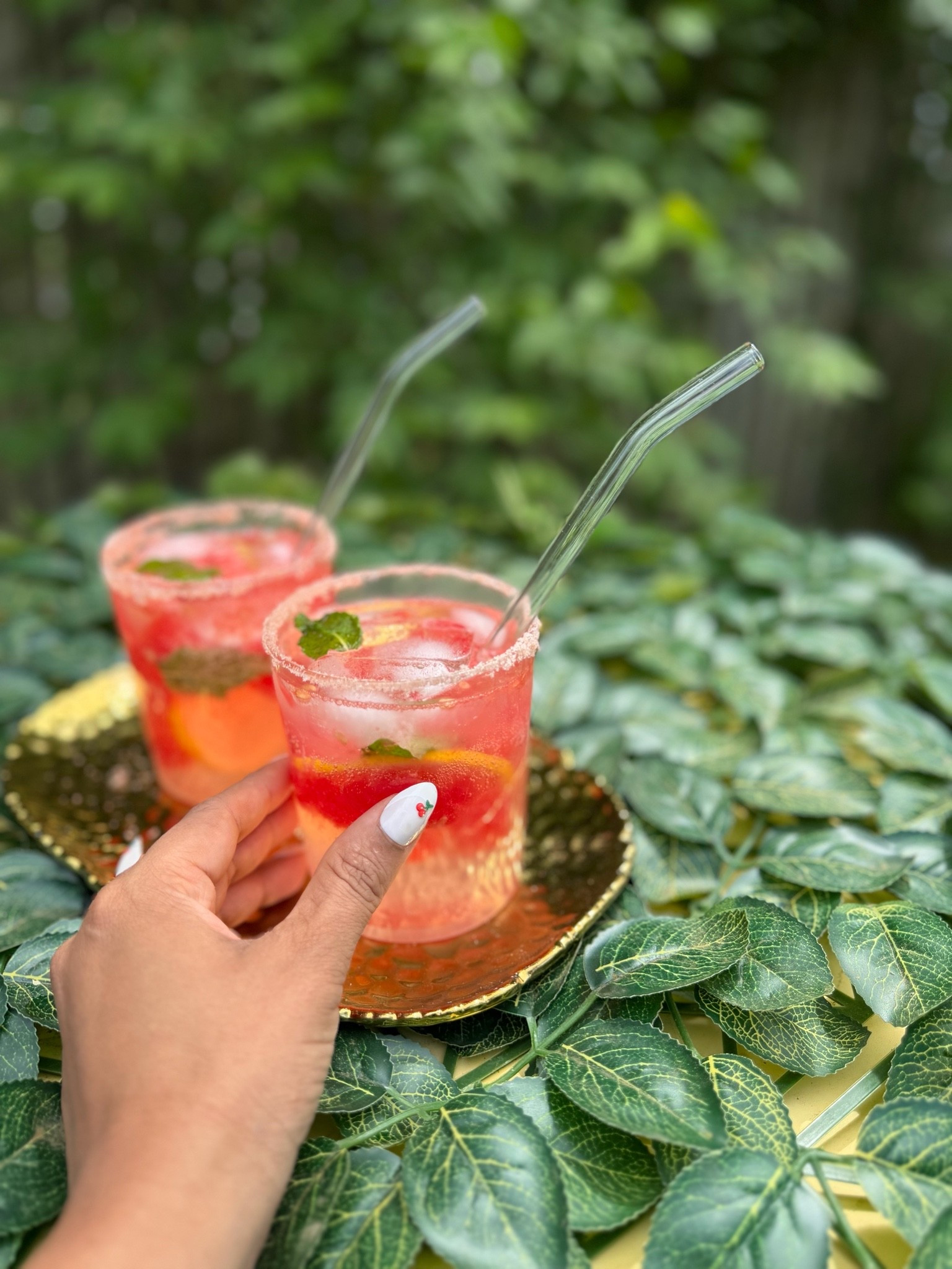 Absolutely love these flight glasses!🍉💗 #watermelon #mojito #drink #drinkrecipe #margarita #margaritaglass

#LTKmomlife #LTKHome