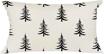 GEEORY Christmas Pillow Cover 12x20 for Christmas Decorations Chirstmas Tree Lumbar Pillow Cover ... | Amazon (US)