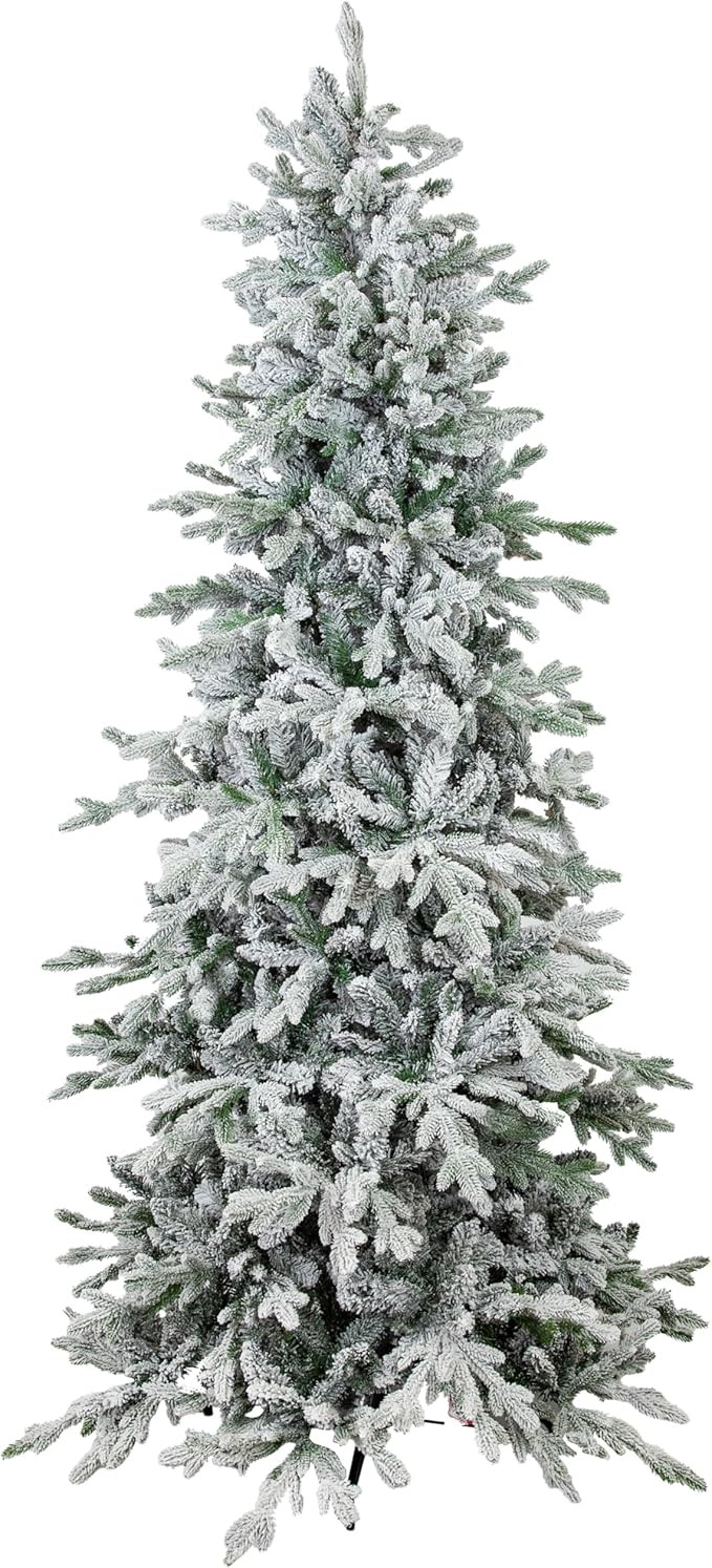 Sunnydaze Stately and Slim Artificial Christmas Tree - Unlit - Indoor Use Only - Includes Stand -... | Amazon (US)