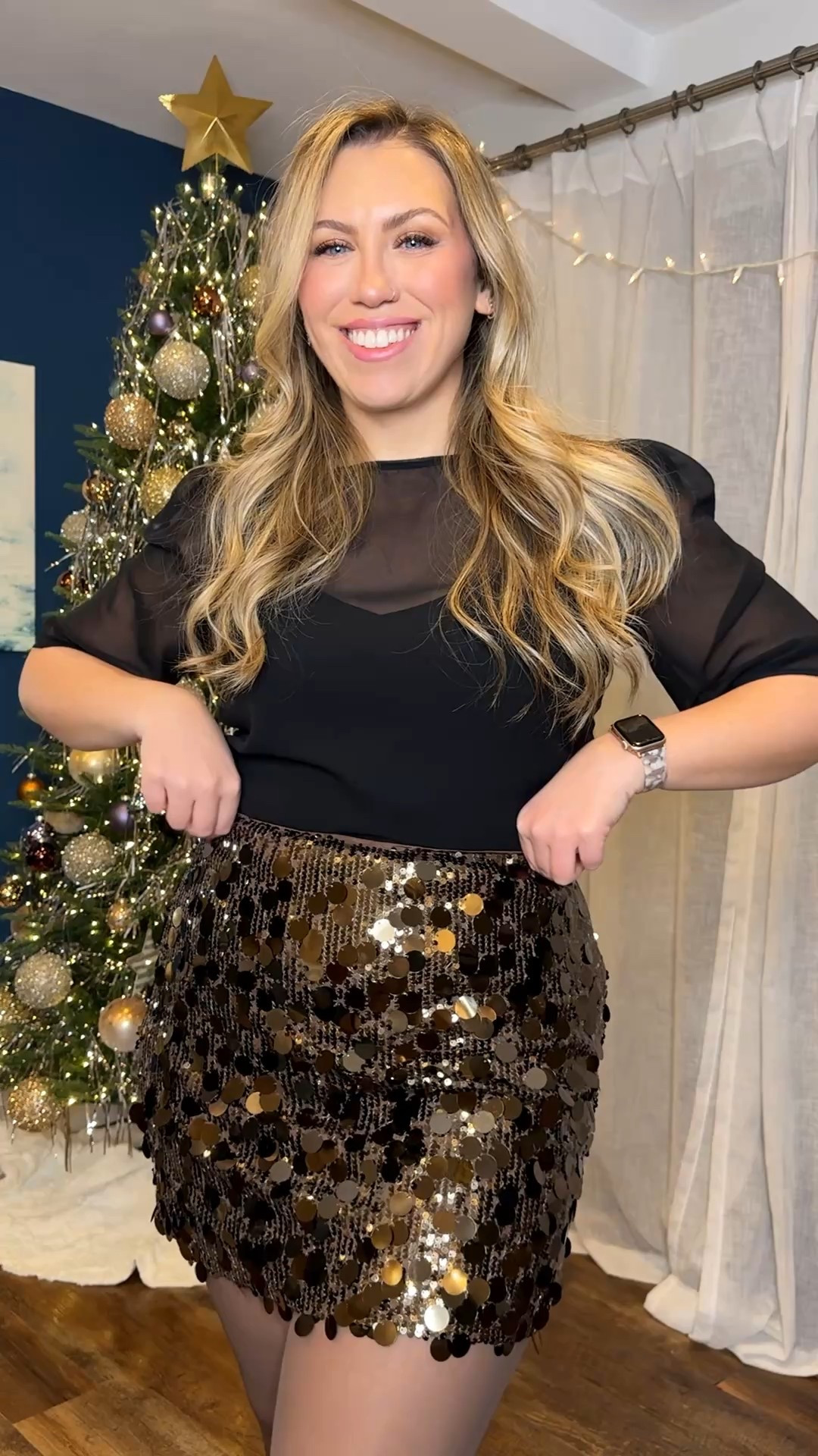 ’Tis the season to wear the sequins ✨🤎
Holiday outfit inspo featuring a brown sequin mini skirt—because festive dressing doesn’t have to mean over-the-top. Chic, neutral, and perfect for holiday parties all season long. Sequin skirt, Holiday outfits I swear by in my late 30s. holiday outfits womens, christmas outfit women, holiday party outfit, christmas party outfit 

#LTKgrwm #LTKHoliday #LTKootd