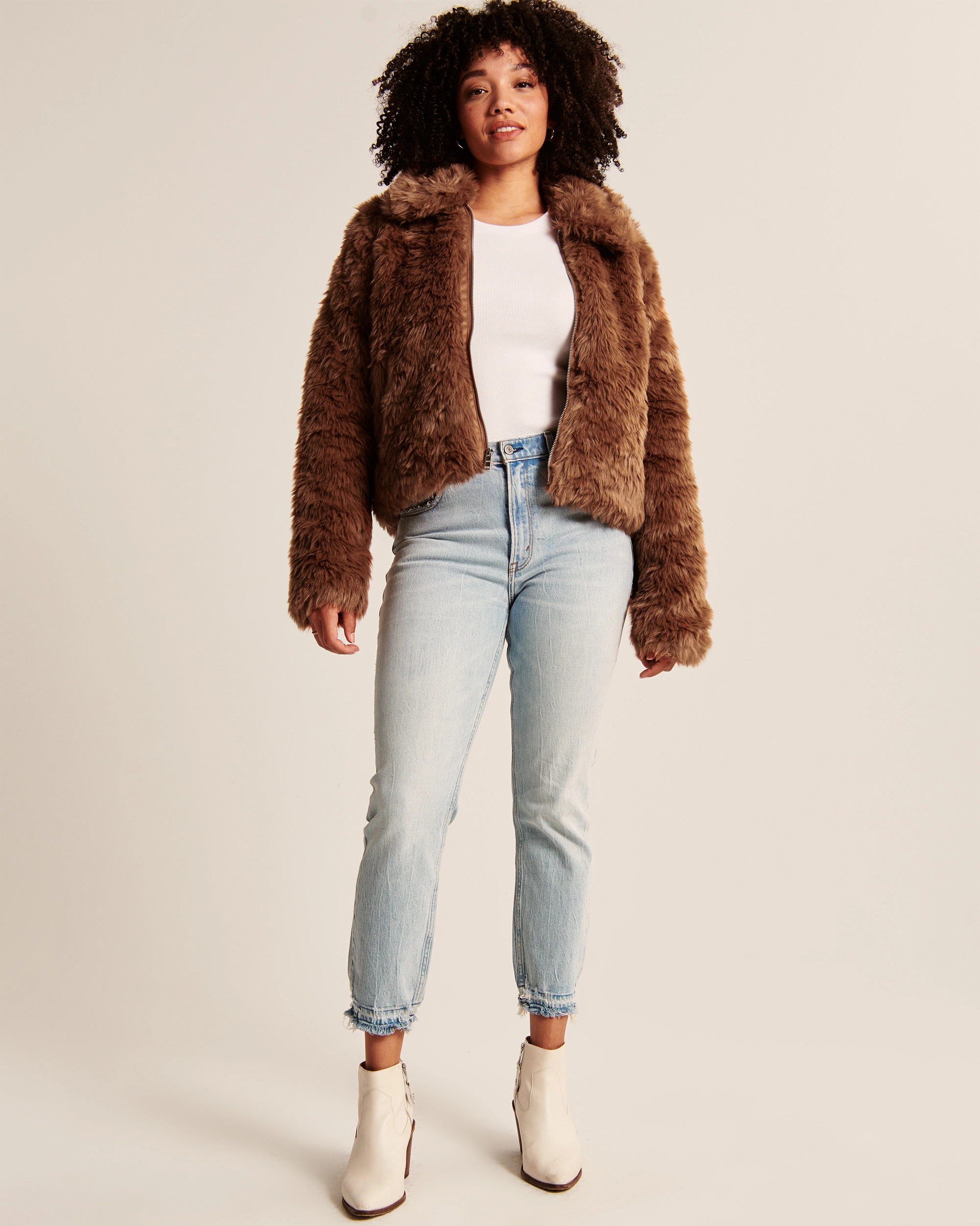 Faux Fur Jacket | Abercrombie & Fitch (US)