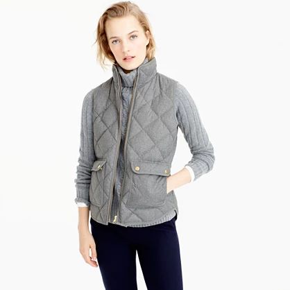 Excursion quilted vest in flannel | J.Crew US