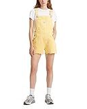 Levi's Women's Premium Vintage Shortalls, (New) Dispersed Dye Amber Yellow, X-Large | Amazon (US)