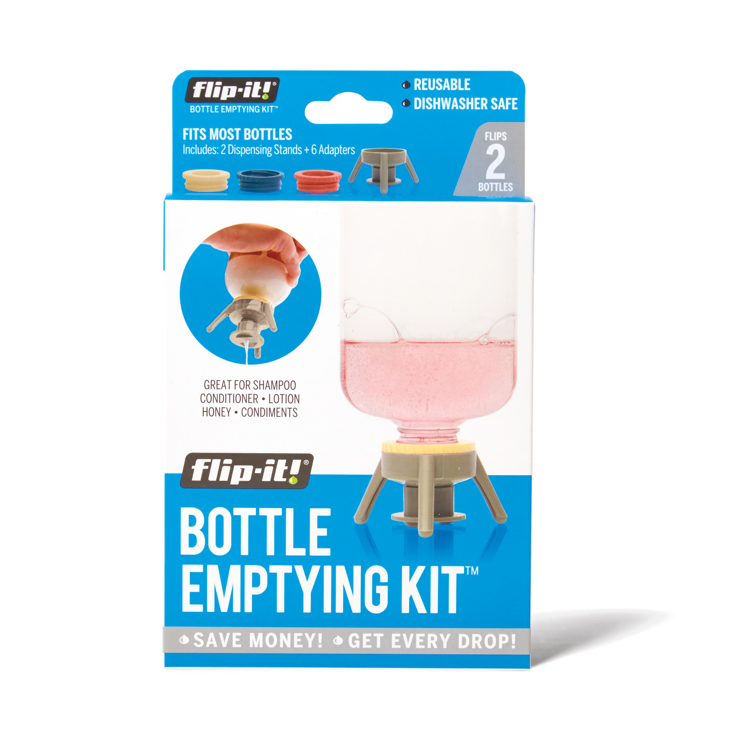 Flip-It Flip-It!® Bottle Emptying Kit 2-Pack | Sally Beauty