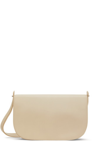 Beige Marion Shoulder Bag | SSENSE