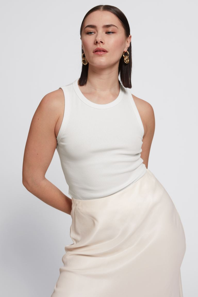 Fitted Jersey Tank Top | H&M (UK, MY, IN, SG, PH, TW, HK)