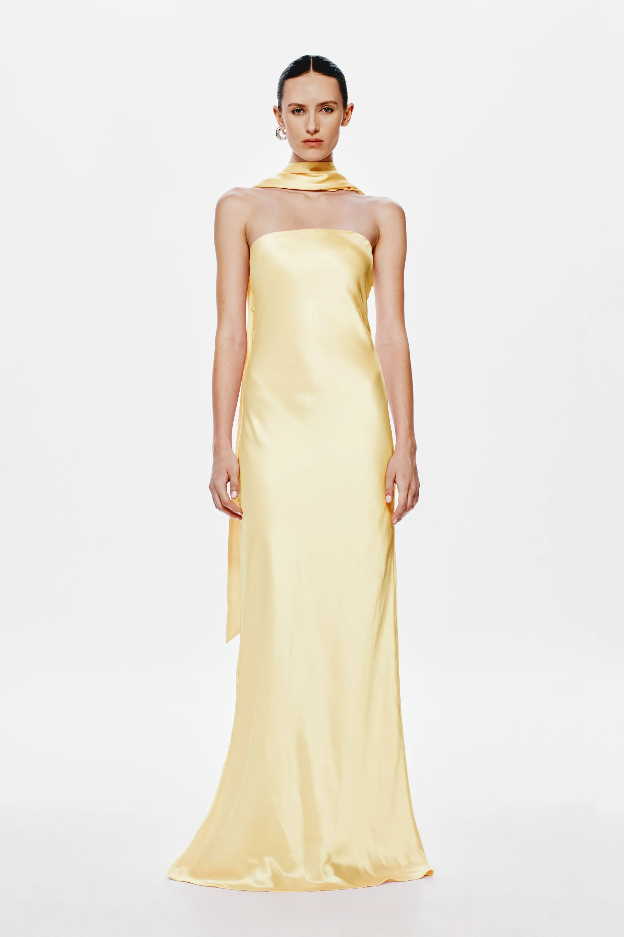 LILIA SATIN MAXI DRESS | MISHA