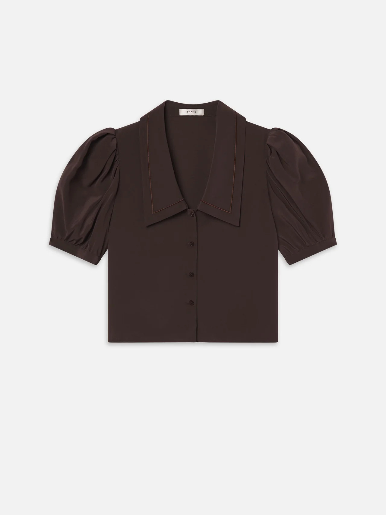 THE SAILOR BLOUSE COFFEE | Frame Denim