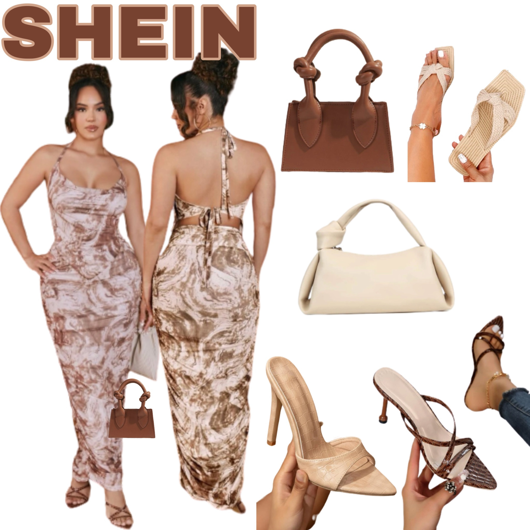 SHEIN, Bags, New Nude Purse