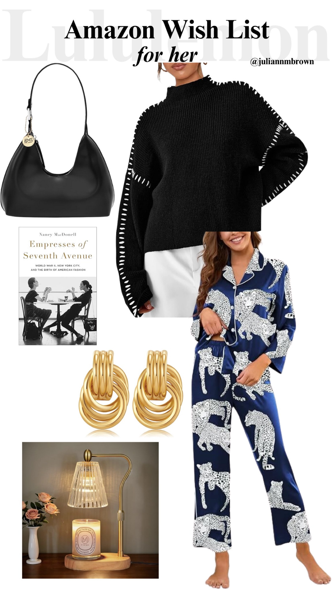 ✨ My Amazon Wish List for Her is here just in time for the holidays! 🎁 Whether you’re looking to treat yourself or find the perfect gift for someone special, these chic picks are must-haves this season. From cozy loungewear and statement earrings to the perfect table lamp for those relaxing nights in, I’ve got you covered! 🖤 Head to the link in my bio to shop these favorites and make holiday gifting a breeze! 🎄 #HolidayGiftGuide #AmazonFavorites #GiftInspo #WishListForHer #AmazonFinds #HolidayShopping #TreatYourself

#LTKGiftGuide