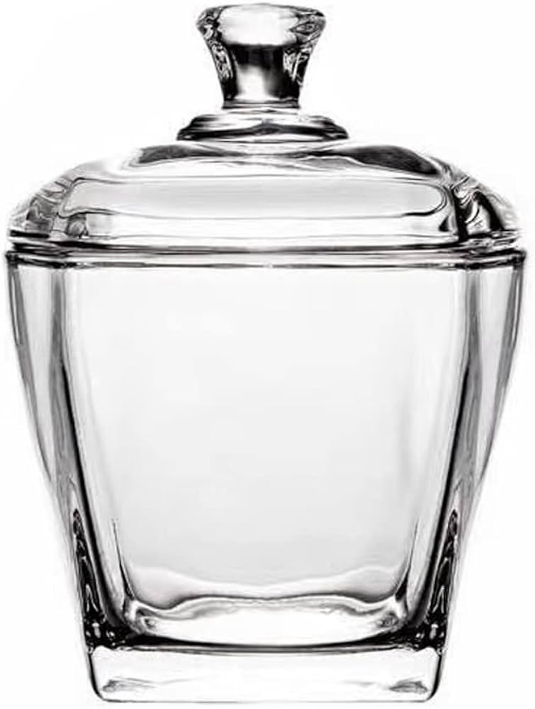 123Arts Glass Sugar Bowl Candy Jar Storage Jar Snack Jar with Lid | Amazon (US)