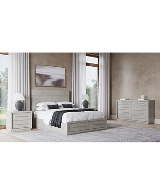 Tivie 3pc Bedroom Set (King Storage Bed + Dresser + Nightstand), Created for Macy's - Macy's | Macy's