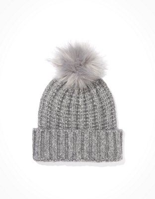 AE Ribbed Pom Beanie | American Eagle Outfitters (US & CA)