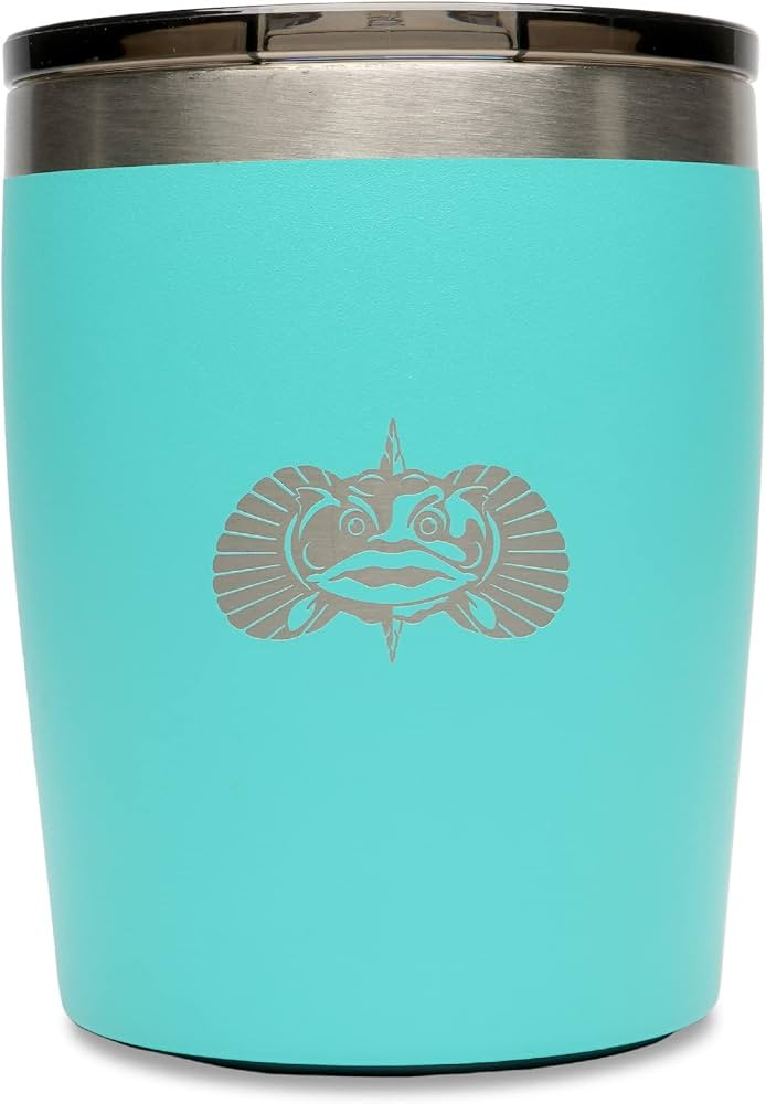 Toadfish Non-tipping 10oz Double Wall Insulated Stainless Steel Rocks Tumbler w/Easy Slide Lid - ... | Amazon (US)