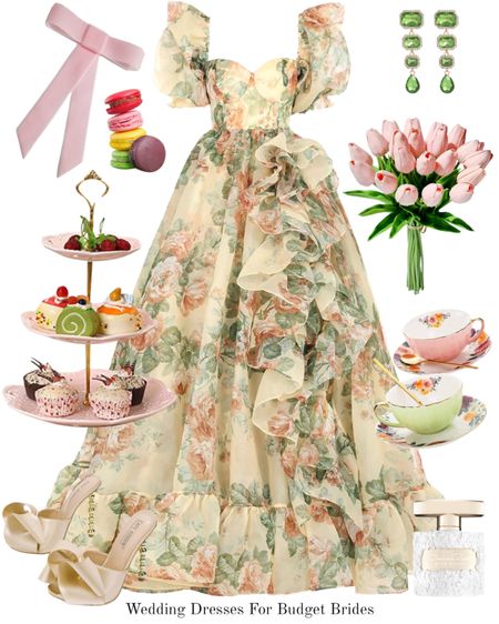 Romantic and feminine bridal outfit.

#springwedding #fairytaledress #springoutfit #princesscoreoutfit #prettypreppyoutfit

#LTKSeasonal #LTKstyletip #LTKwedding