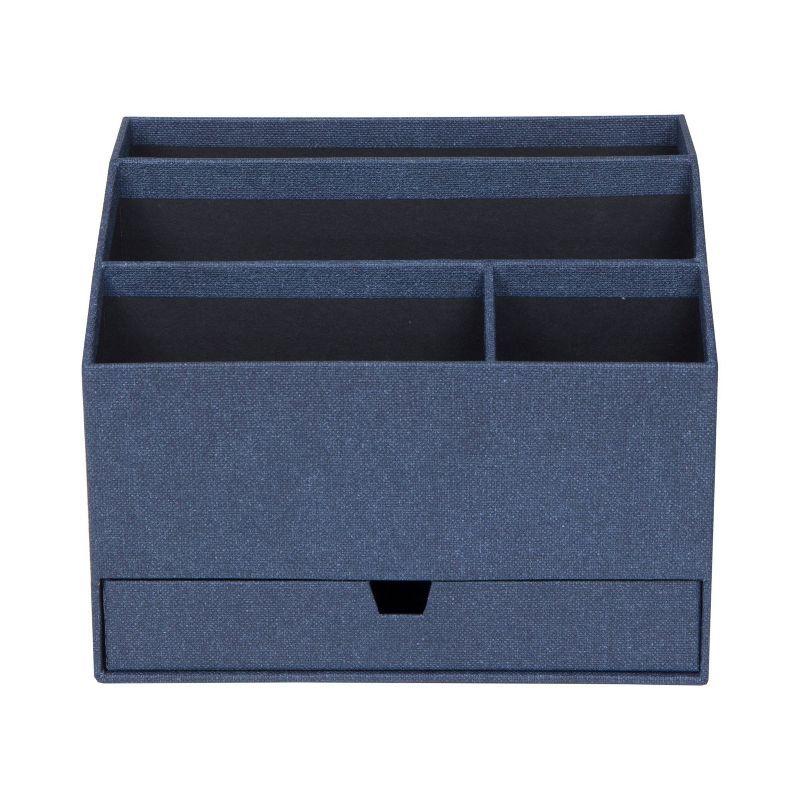 Greta Canvas Desktop Organizer with Supply Drawer Blue - Bigso Box of Sweden | Target