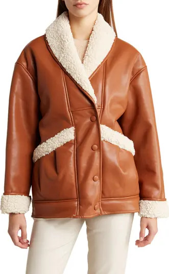 BLANKNYC Faux Shearling & Faux Leather Jacket | Nordstromrack | Nordstrom Rack